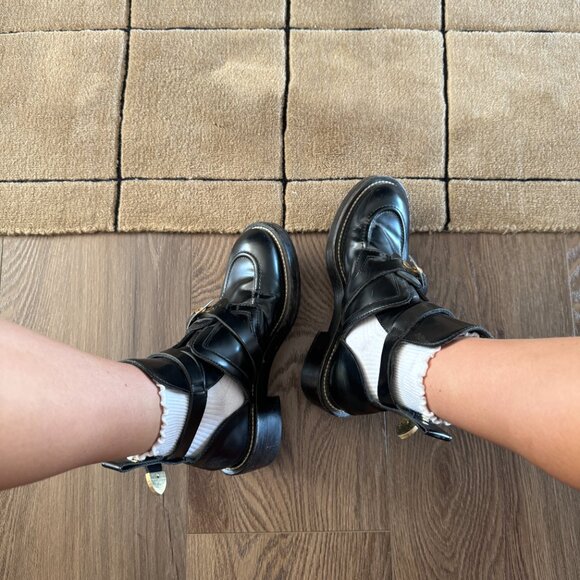 BALENCIAGA Ceinture Leather Buckled Boots - Picture 6 of 12